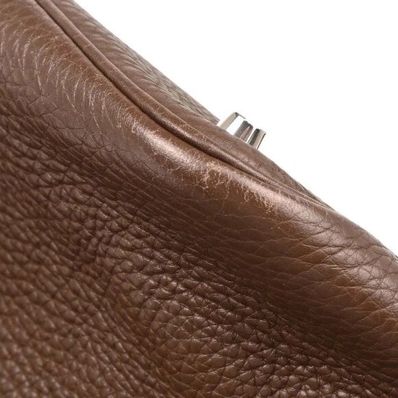 Hermes Chocolat Taurillon Clemence Picotin 22 MM Handbag - Picture 5 of 11